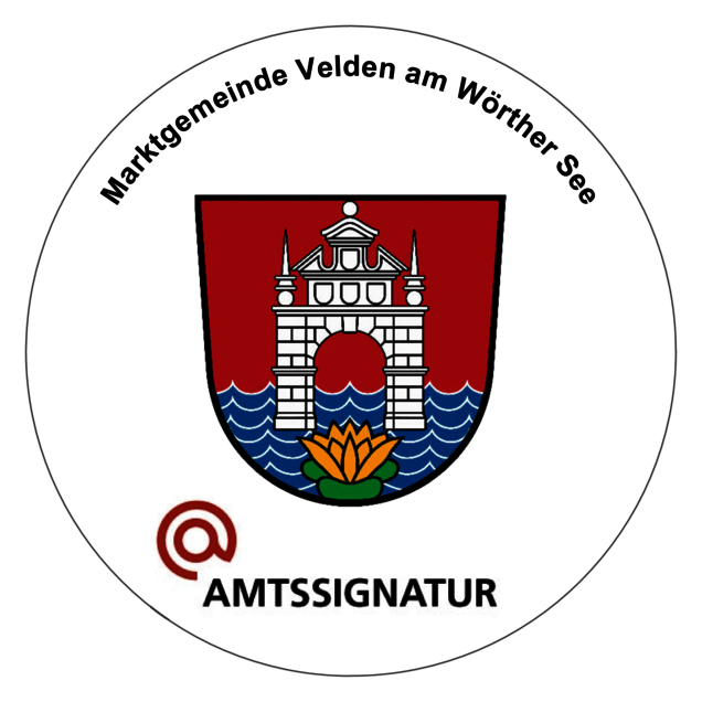 Amtssignaturbildmarke der Marktgemeinde Velden